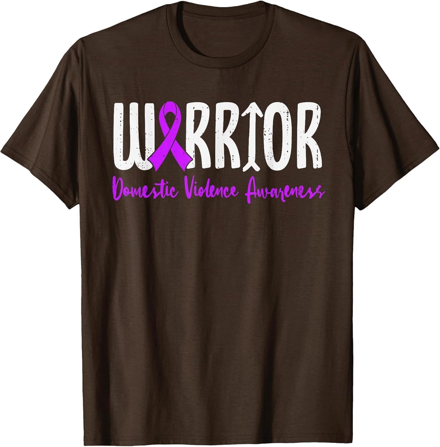 Domestic Violence Warrior Awareness Survivor Ribbon Purple