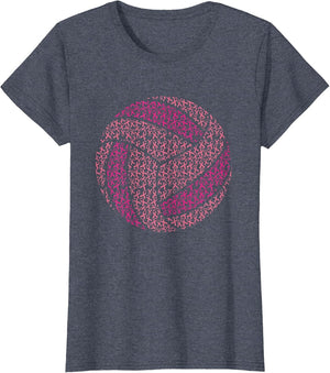 Pink Out Breast Cancer Awareness Pink Ribbon Volleyball Ball
