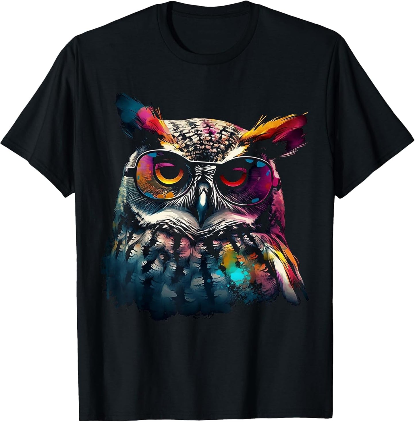 Owl Sunglasses Art Animal Colourful Glasses Owl