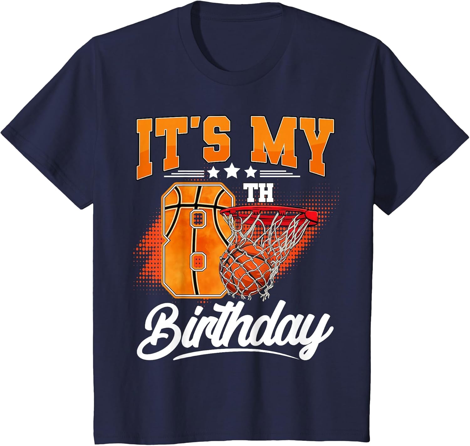 It's My 8th Birthday Boy Basketball 8 Year Old Bday Kids