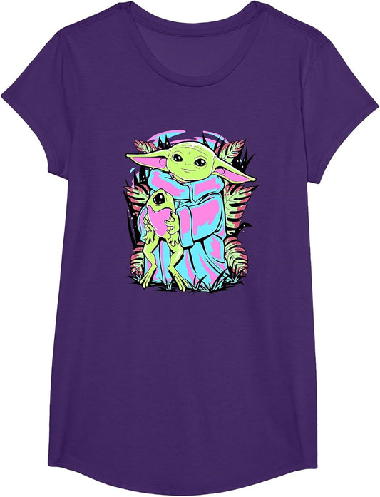 Star Wars: The Mandalorian Grogu & Frog Neon Vintage
