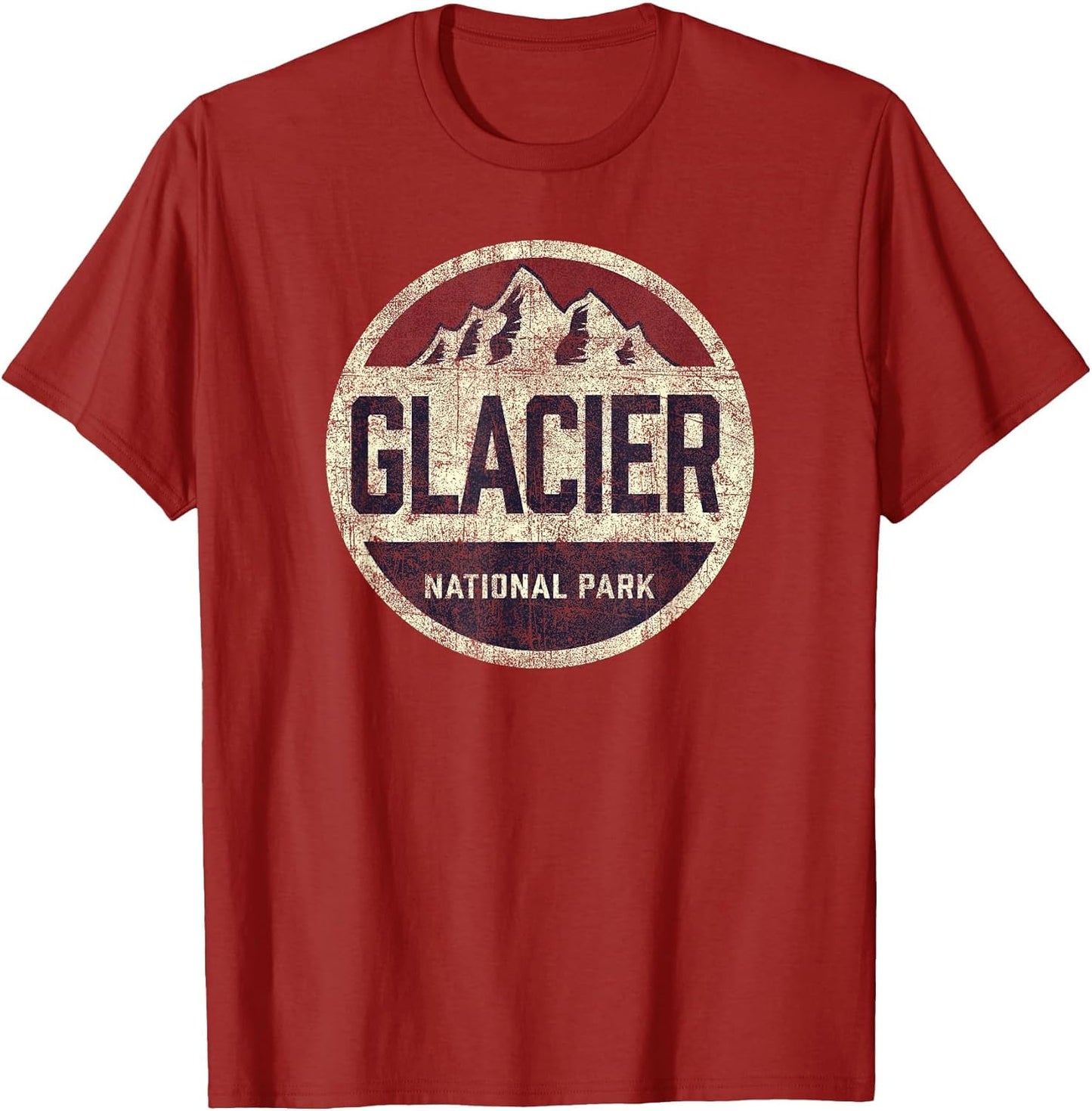 Vintage Glacier National Park Retro Mountain Kids Souvenir