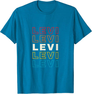 I Love Levi Personalized Retro Sunset First Name