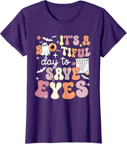 It's A Bootiful Day to Save Eyes Halloween Optometrist Eye