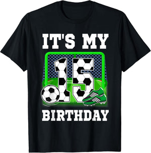 It's My 15th Birthday Soccer Theme 15 Year Old Boy Party
