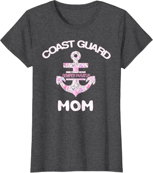 Proud Coast Guard Mom Teeshirt Gift