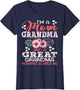 I'm A Mom Grandma A Great Grandma Nothing Scares Me Floral