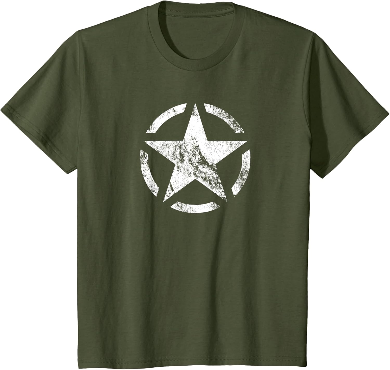 Vintage WW2 - WWII Military Vehicle White Star Broken Circle