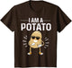 I Am A Potato Halloween Costume Funny Potato Cute Vegan