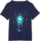 Wolf Forest Night Stars Nature Mystical