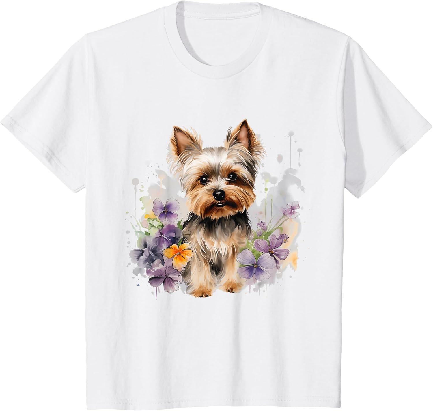 Yorkshire Terrier Mom Floral Yorkie Dog Lover Flowers Cute