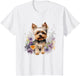 Yorkshire Terrier Mom Floral Yorkie Dog Lover Flowers Cute