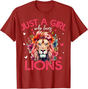 Just A Girl Who Loves Lions Girls