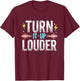Turn It Up Louder 80s Rock Band Design