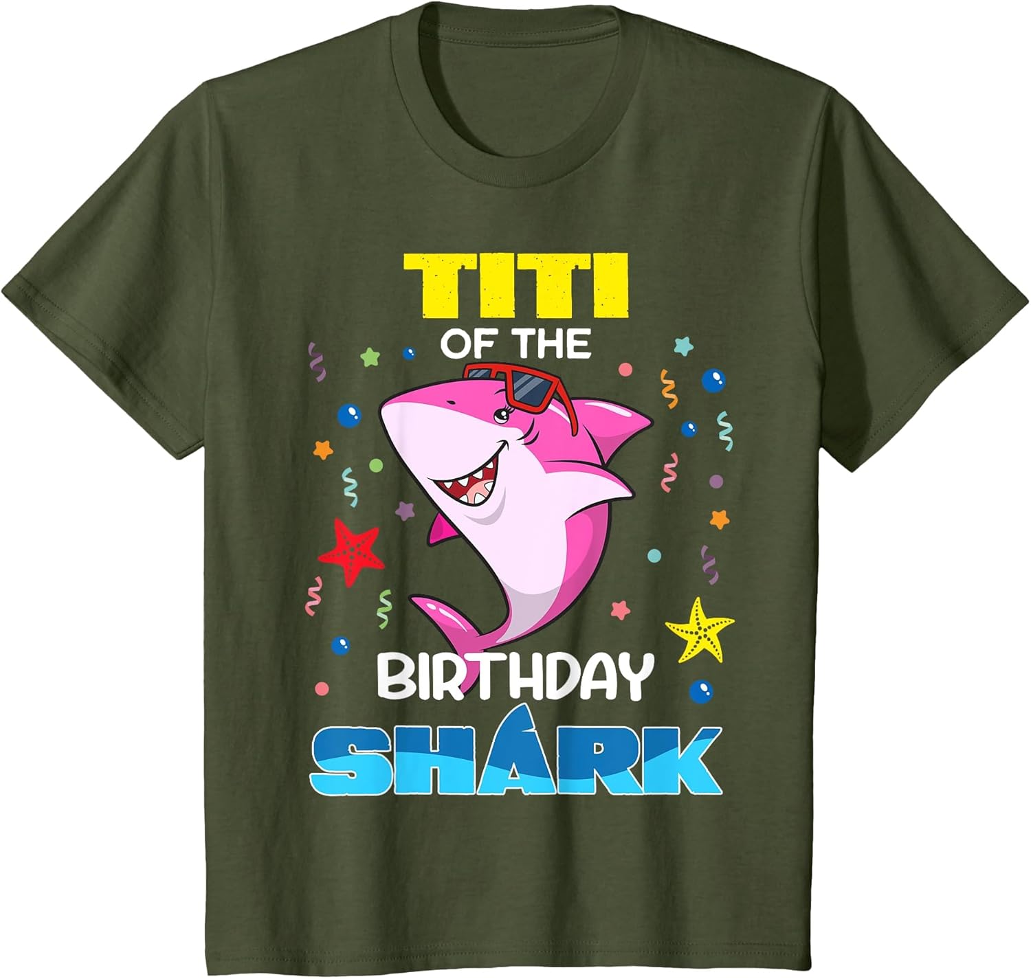 Titi of The Birthday Shark Kids Party Family Matching