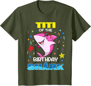 Titi of The Birthday Shark Kids Party Family Matching
