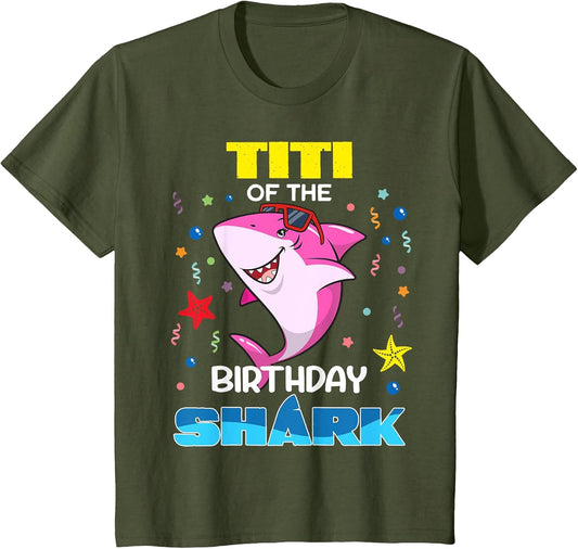 Titi of The Birthday Shark Kids Party Family Matching