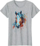 Horse Head Watercolor Equestrian