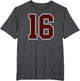 Maroon and White Number 16 Jersey Player Uniform #16 Fan