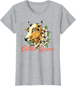 Cattle Queen Funny Apparel for Cattle Lovers