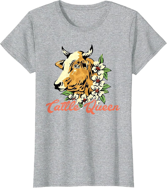 Cattle Queen Funny Apparel for Cattle Lovers