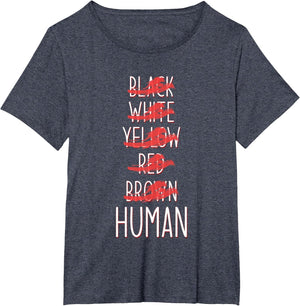 Wa are All Human Black White Red Yellow Brown! Lives Matter