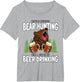 Bear Hunter and Beer Lover Camping Funny Hunting Sayings