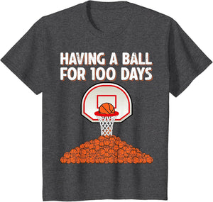 100 Days of School Basketball Boys Kids 100th Day of School