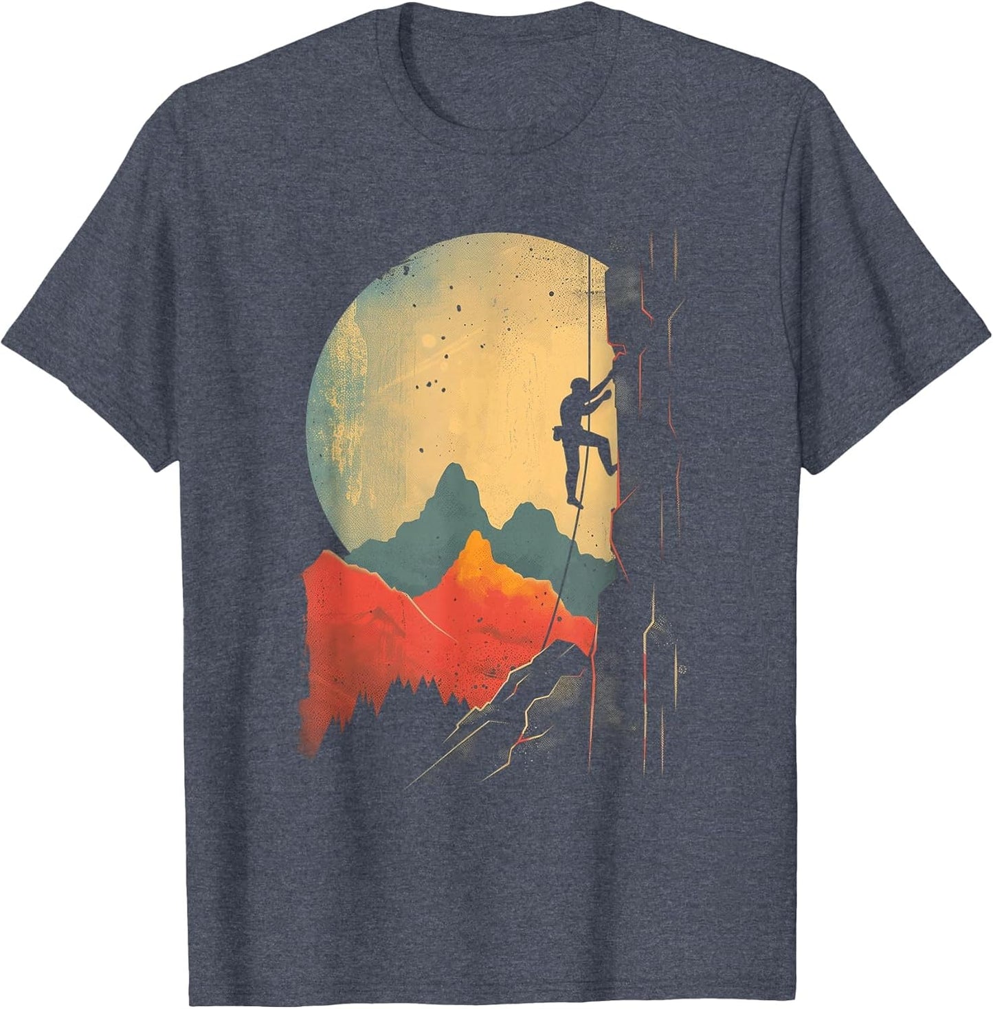 Rock Climbing Bouldering Vintage Mountain Climber