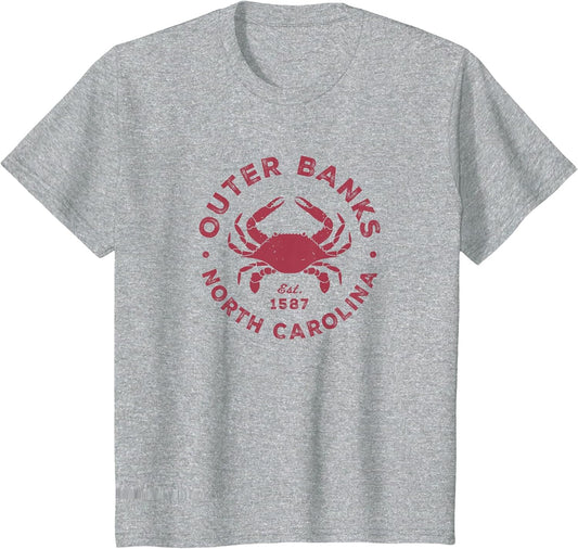 Outer Banks NC Vacation Souvenir Blue Crab Kids