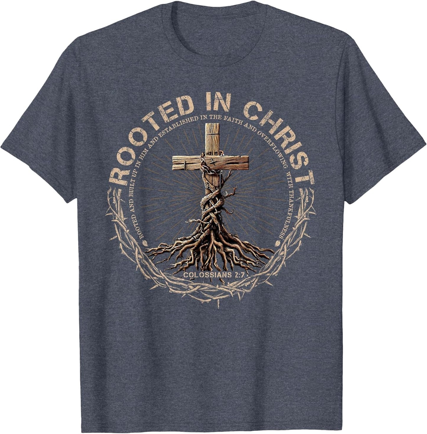 Rooted in Christ Shirt, Jesus Shirts, Christian Cross