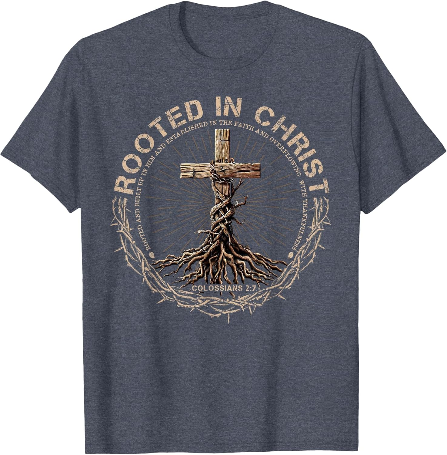 Rooted in Christ Shirt, Jesus Shirts, Christian Cross