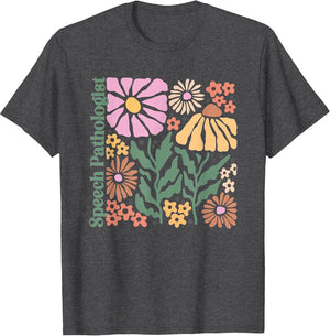 Groovy Flower SLP Boho Speech Language Pathologist AAC