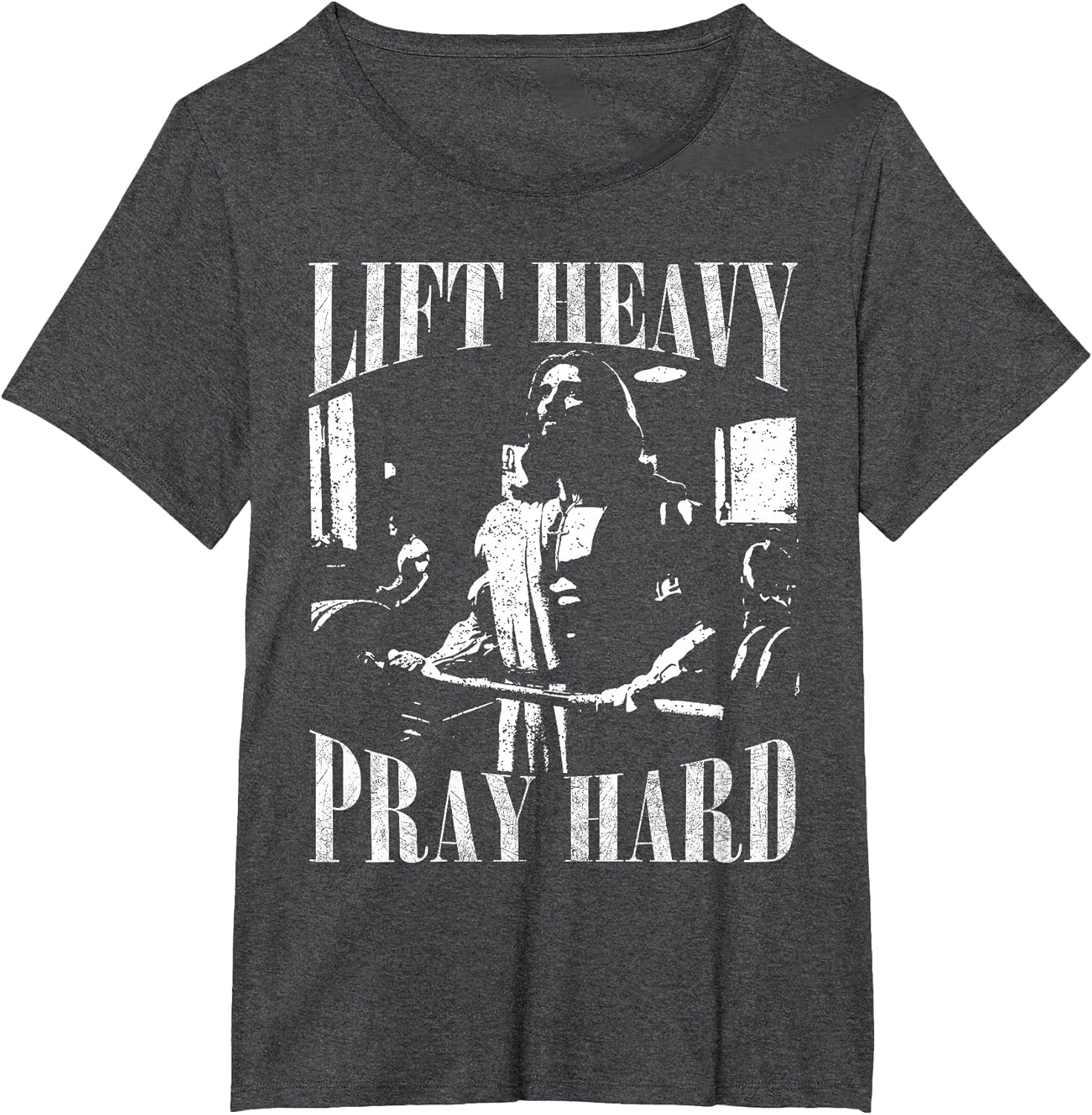 Lift Heavy Pray Hard Gym Jesus Christian for Christian