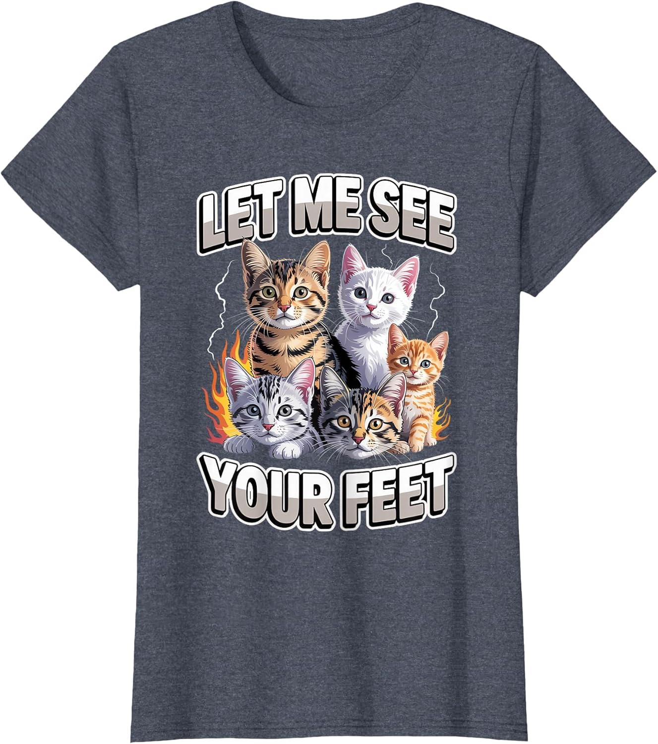 Let Me See Your Feet Cat Meme Y2K Bootleg Unwearable