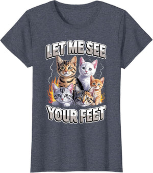 Let Me See Your Feet Cat Meme Y2K Bootleg Unwearable