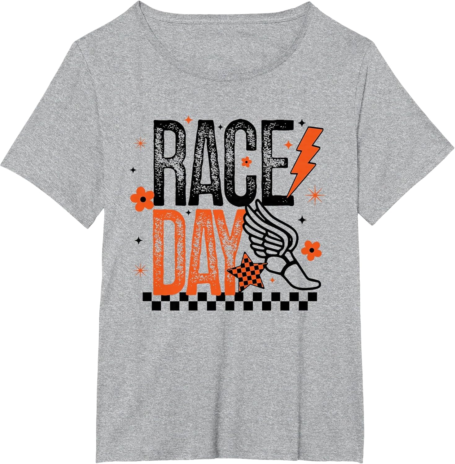 Cross Country Race Day Runner Track and Field Orange & Black