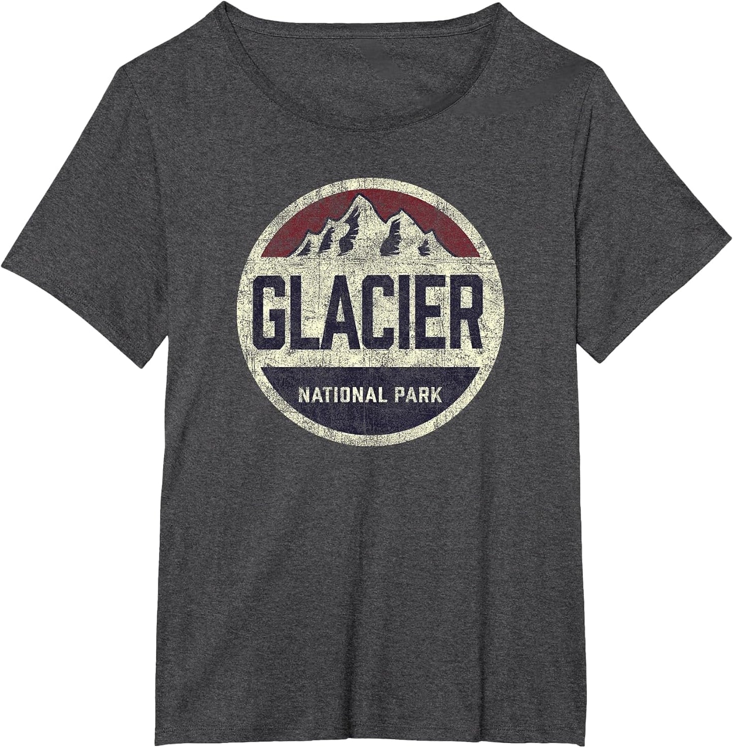 Vintage Glacier National Park Retro Mountain Kids Souvenir