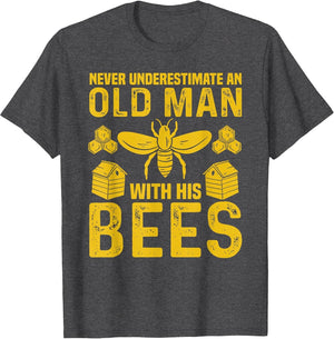 Apiary Bee Keeper an Old Man with His Bees Beekeeping