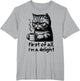 Funny Cat Coffee Sarcastic Women's First of All Im a Delight