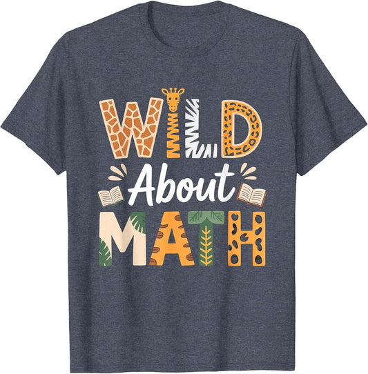 Wild About Math Funny Cute Teacher Student Math Club