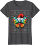 Butterfly Wearing Santa Hat Xmas Ugly Butterfly Christmas