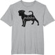 Distressed Silhouette of Jackabee Dog