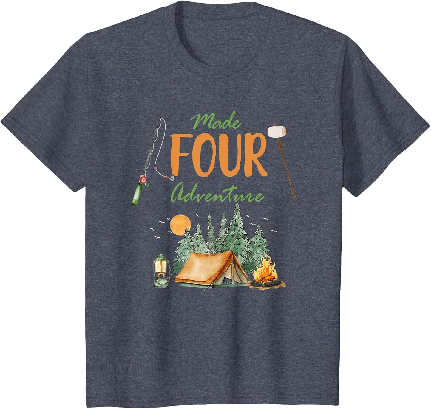 Made Four Adventure 4th Birthday Camping Outdoor Themed