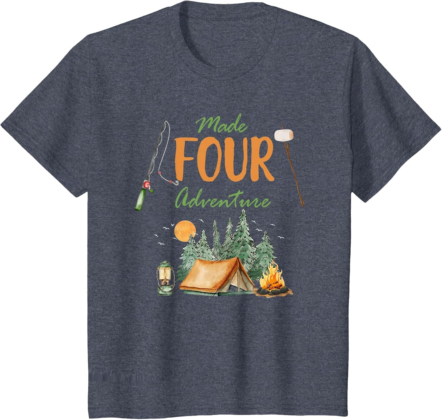 Made Four Adventure 4th Birthday Camping Outdoor Themed