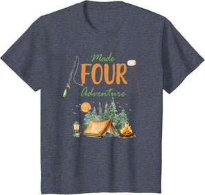 Made Four Adventure 4th Birthday Camping Outdoor Themed