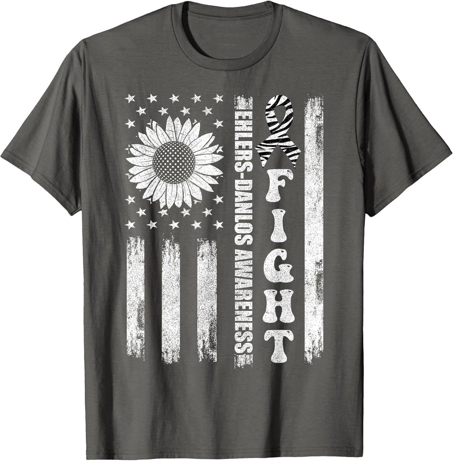 Fight Ehlers Danlos Awareness Shirts, American Flag EDS