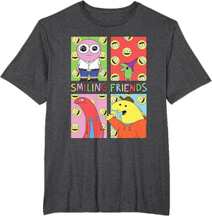 Smiling Friends Pop Art Character Grid Funny Cartoon
