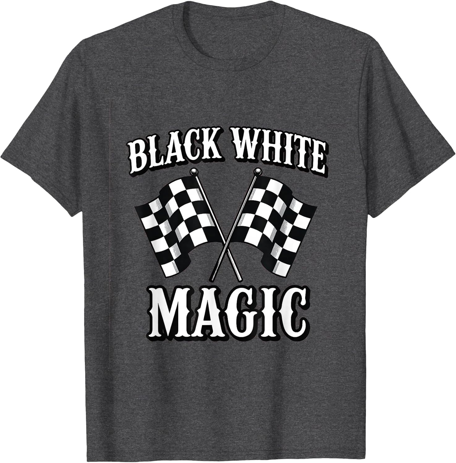 Black White Magic Checkered Bold Graphic Design