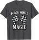 Black White Magic Checkered Bold Graphic Design